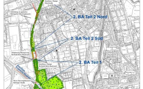 Plan für Grünzug Zangenstraße zwischen Essen-Innenstadt und Altenessen