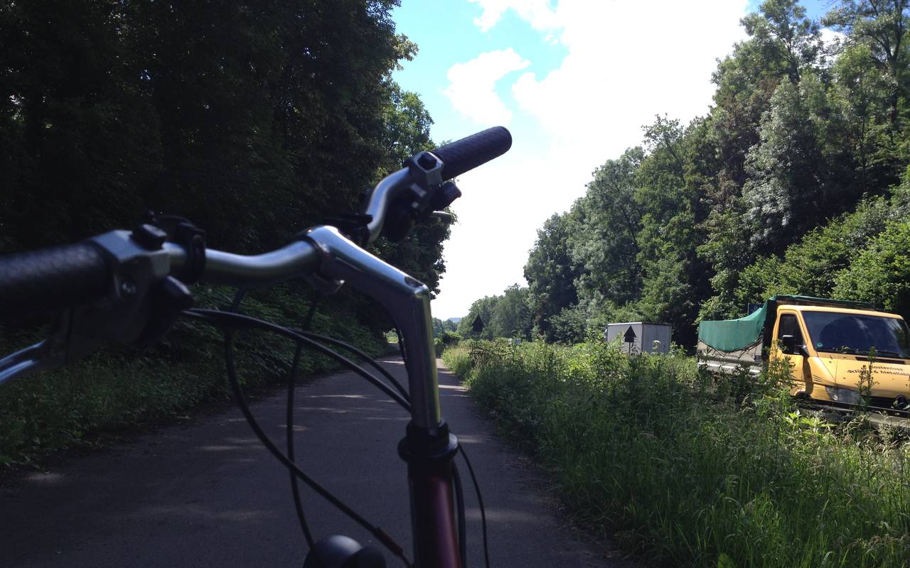 Start an der Wuppertaler Straße Richtung Kupferdreh