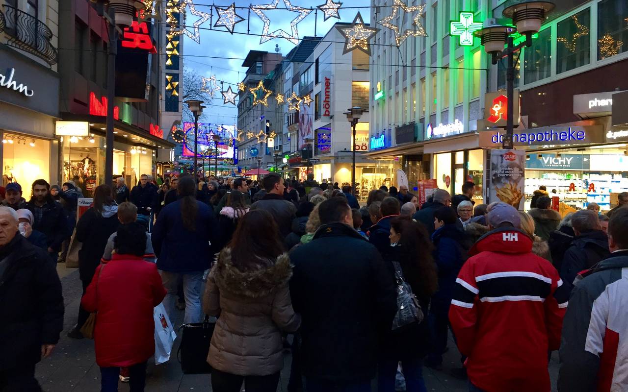 In der Innenstadt war am 11.12.16 verkaufsoffener Sonntag