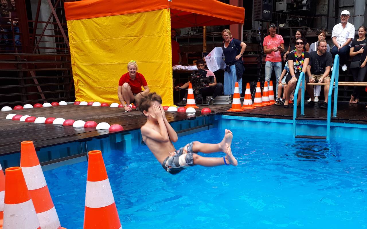 Springer beim Wettbewerb