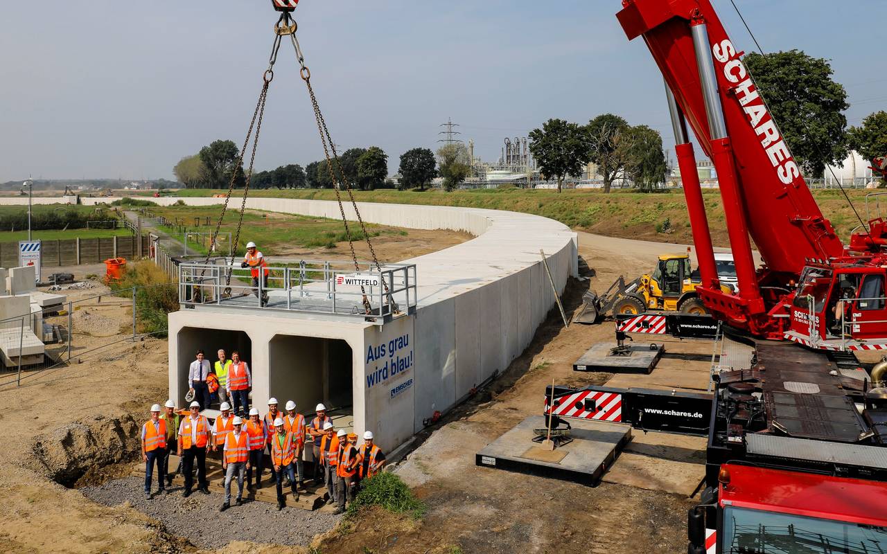 Emscherkanal letztes Stück