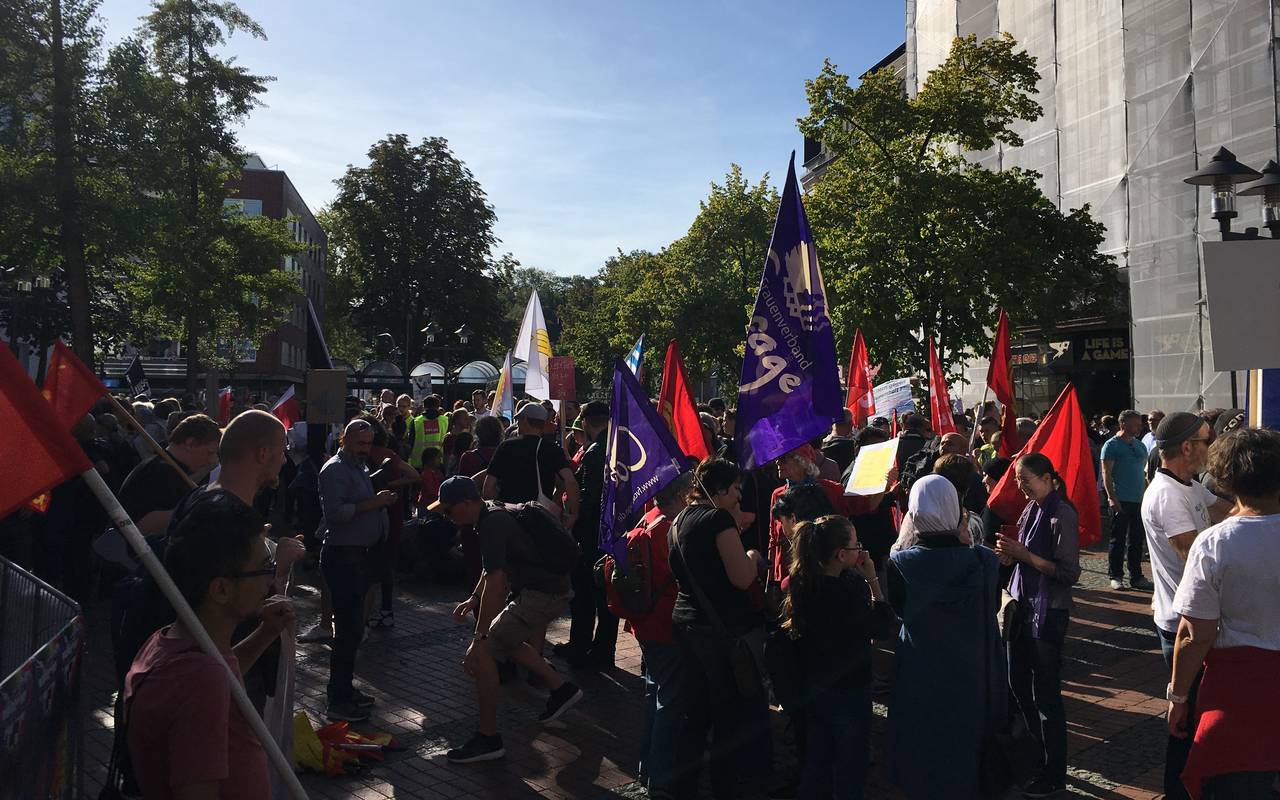 Teilnehmer der Demonstration