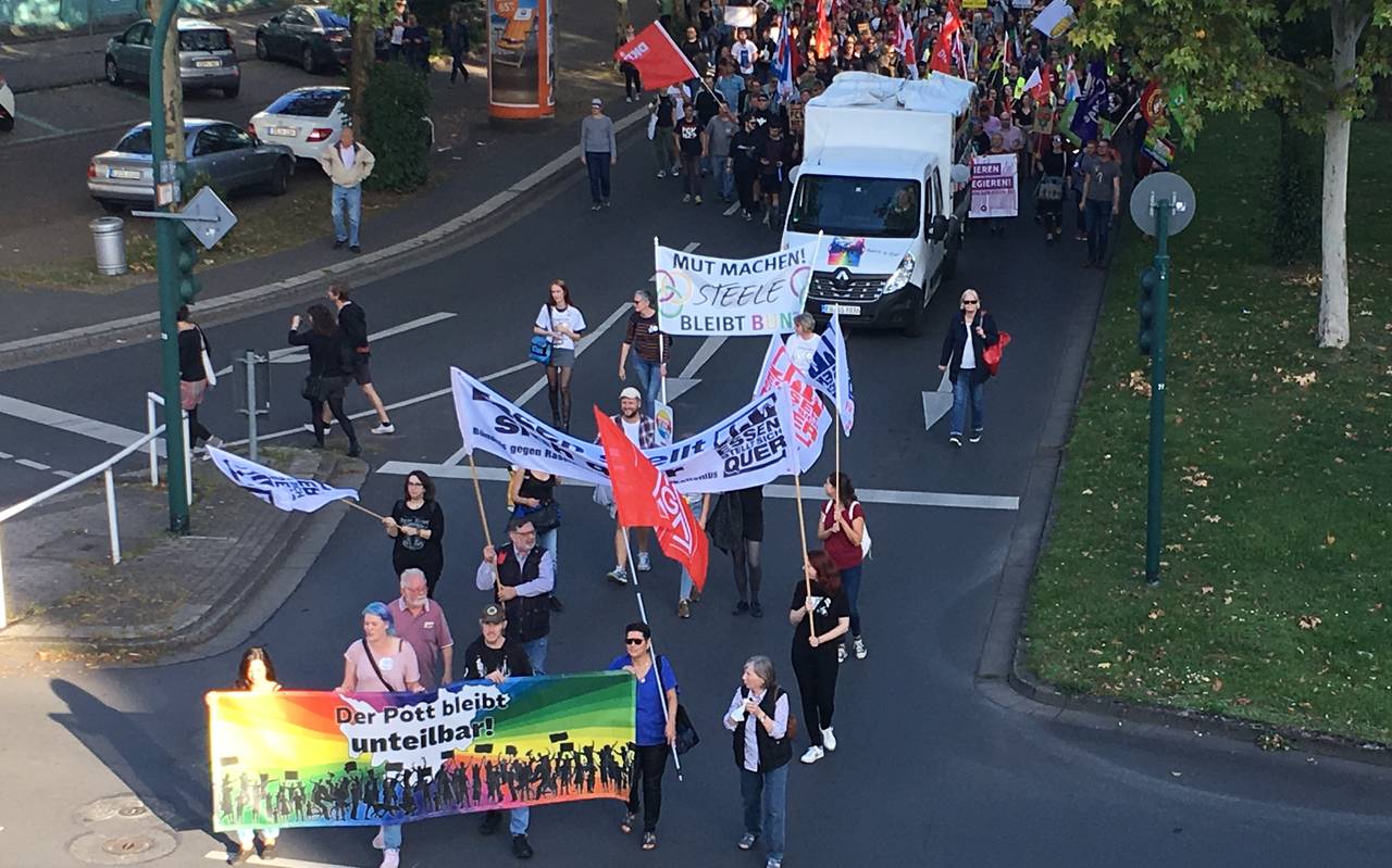 Teilnehmer der Demonstration