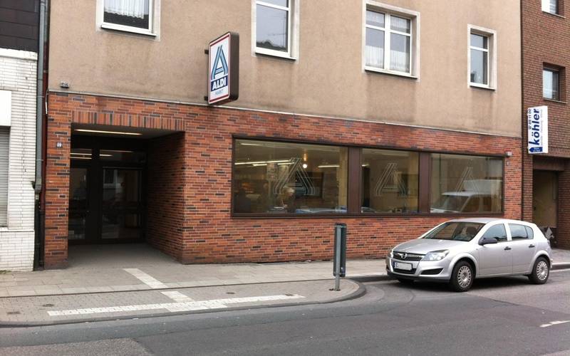 Stammhaus von Aldi-Nord an der Huestraße in Essen-Schonnebeck