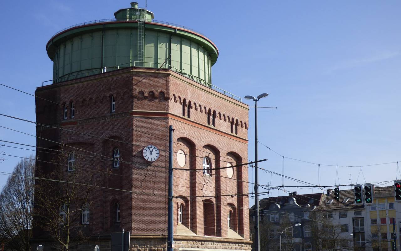 Der Wasserturm Huttrop wurde 1898 auf dem höchsten geografischen Punkt des Südostviertels gebaut.