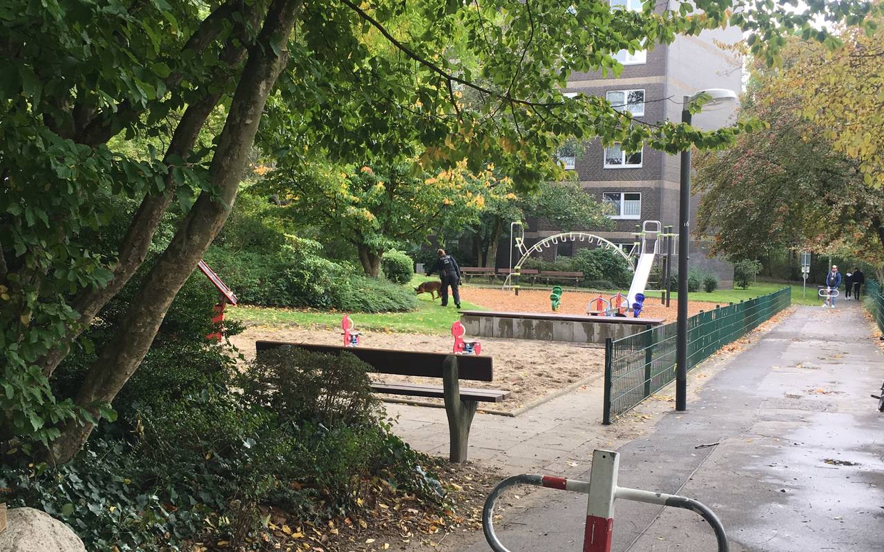 Spielplatz Bruktererhang in Essen-Überruhr nach Messerstecherei