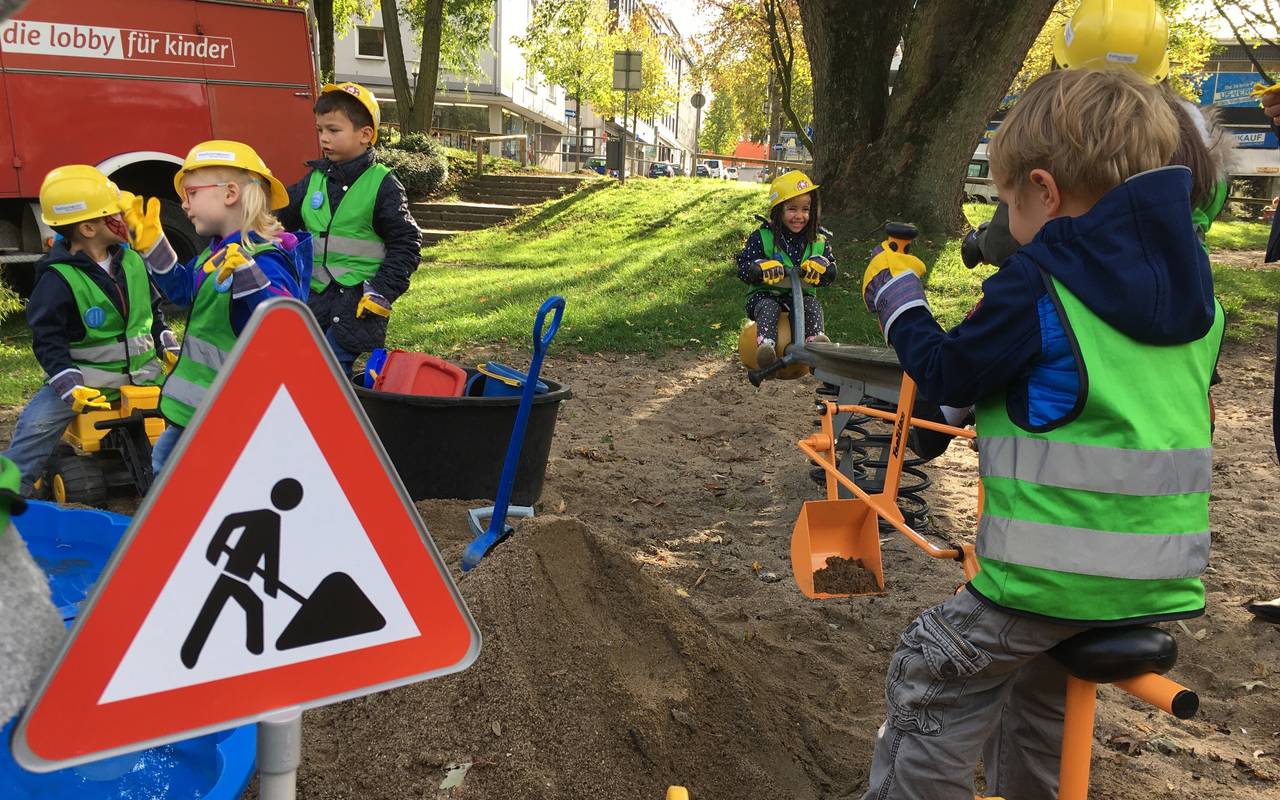 Baustelle Kinderspielplatz