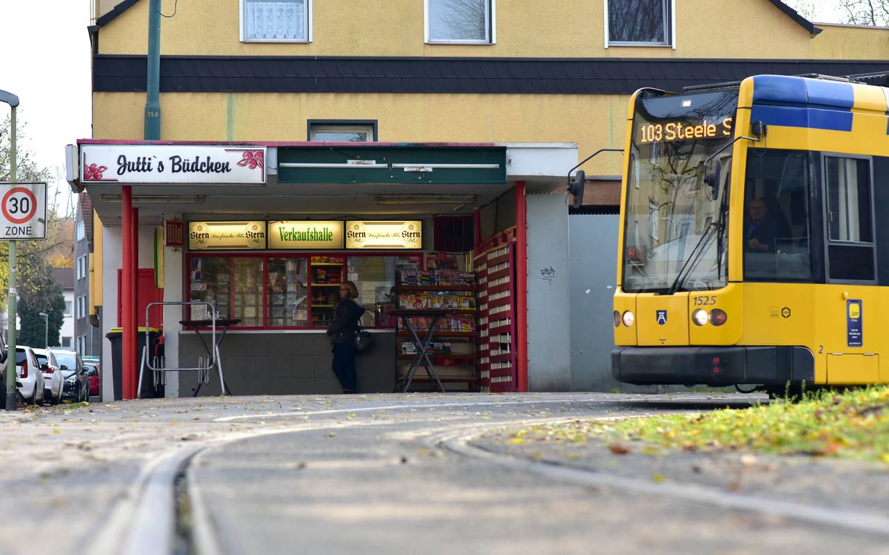 Juttis Büdchen an der Gleisschleife an der Wertstarße