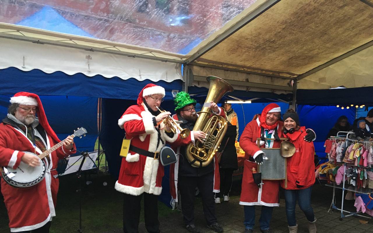 Jazzband auf dem Markt