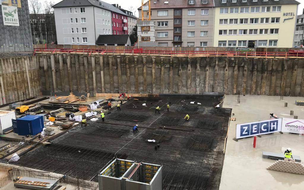 Baustelle an der Huyssenallee