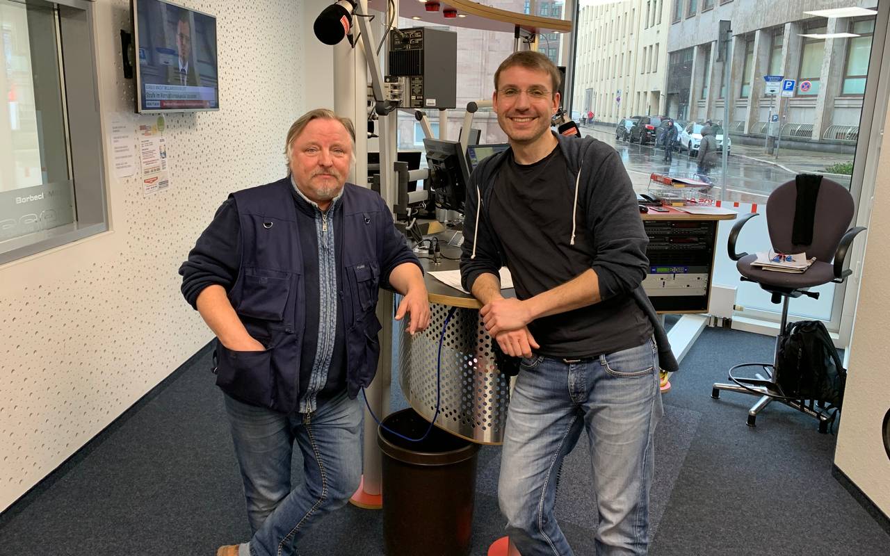 Musiker und Tatort-Komissar Axel Prahl bei Radio Essen