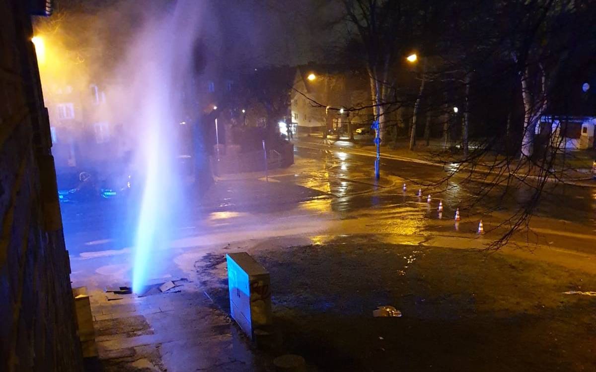Rohrbruch Flurstr. Ecke Fürstäbtissinstr