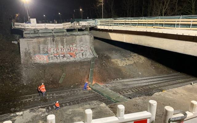 Unfall Baustelle Bottroper Straße in Essen-Altenessen