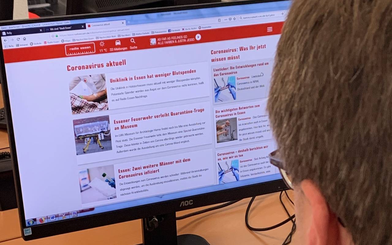 Radio Essen berichtet über Coronavirus