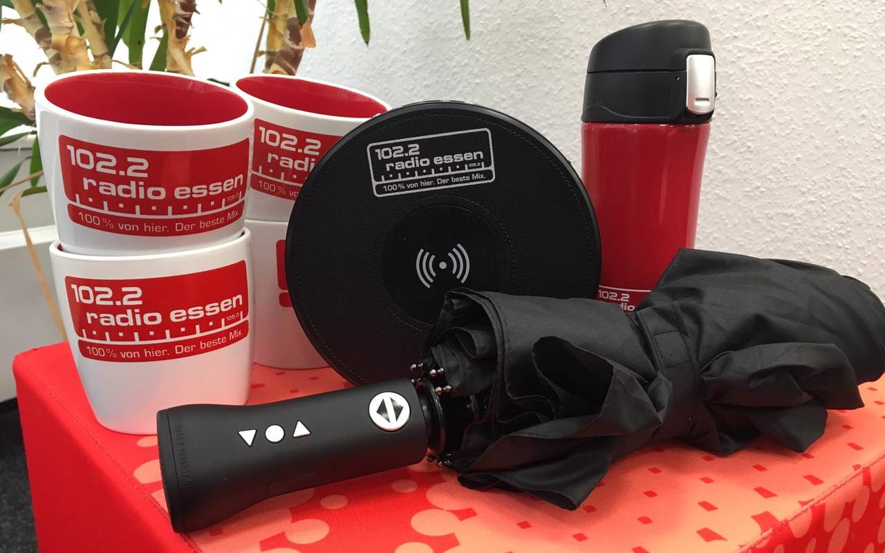 Nützliche Gewinne am Radio Essen-Geburtstag.