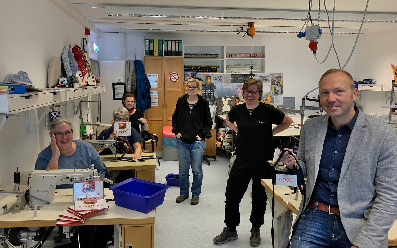 Jugendberufshilfe Essen näht Atemschutzmasken in der Coronakrise