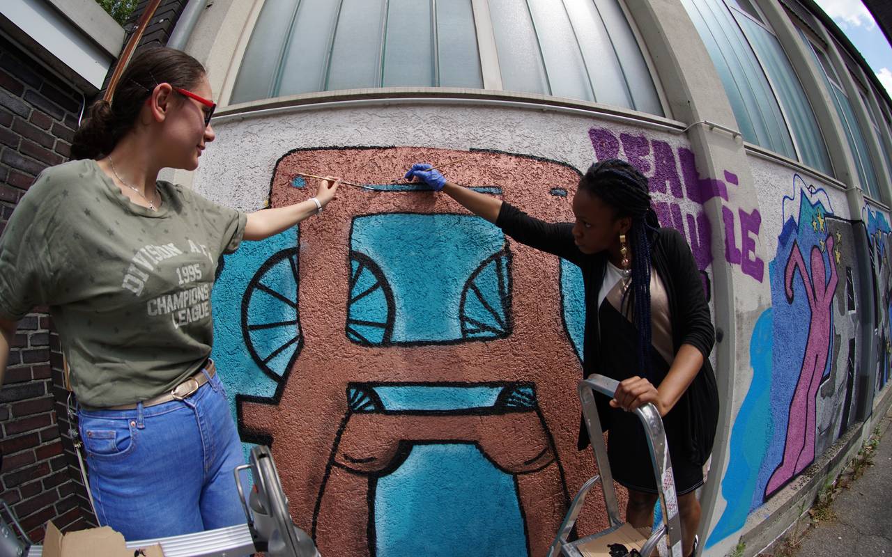 Radio Essen Realschule Grafitti