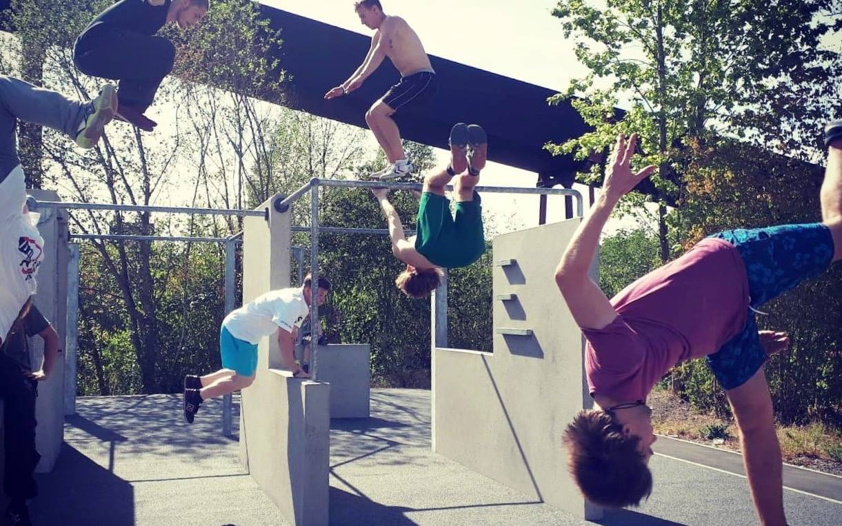 Parkour auf Zollverein