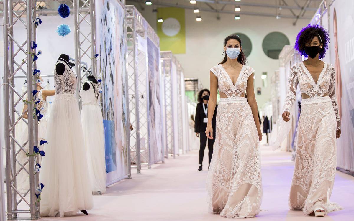 Die European Bridal Week in Essen. Die erste Messe überhaupt in Deutschland nach der Corona-Pause.