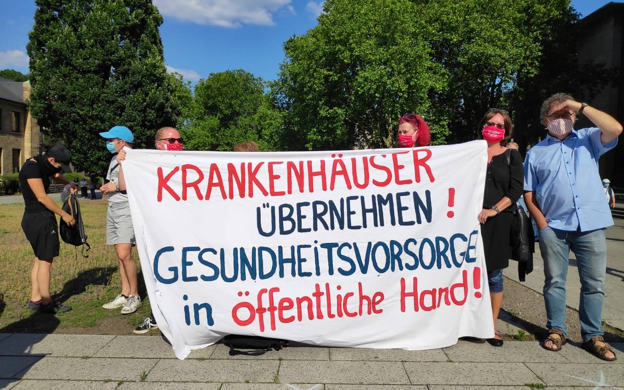 Demo für zwei Krankenhäuser in Essen