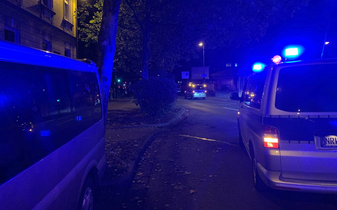 Blaulicht bei Razzia in Essen