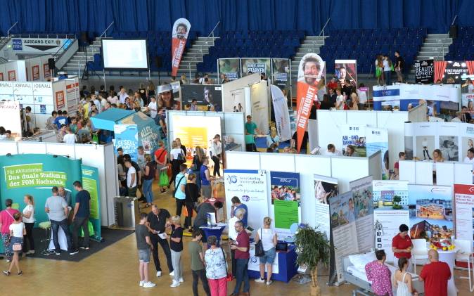 In der Grugahalle in Rüttenscheid ist heute die ABI-Zukunfts-Messe.
