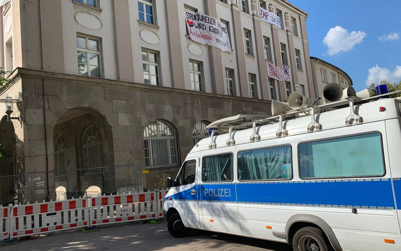 Lautsprecherwagen Polizei Essen