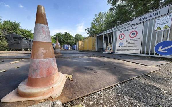 Die Grünannahmestelle der Entsorgungsbetriebe Essen in der Schnabelstraße ist zwei Wochen dicht.