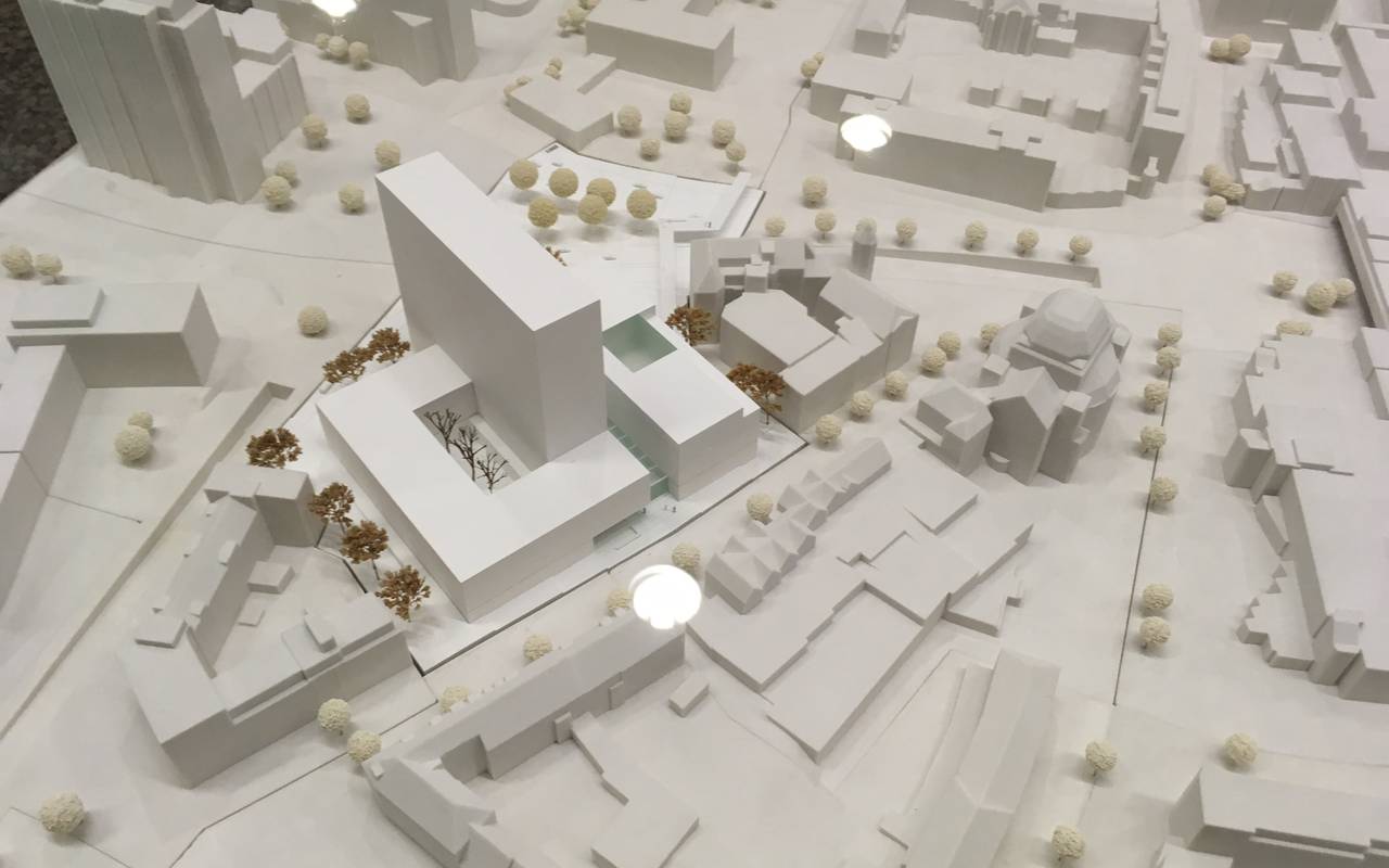 Entwurf für das neue Bürgerrathaus in Essen