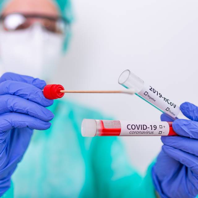 Covid Reagenzgläser Labor Test Corona