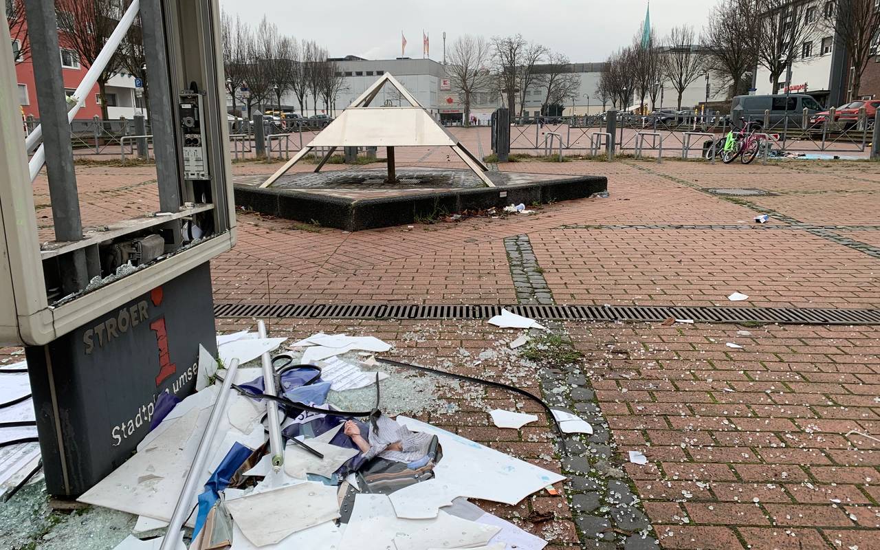 So sah es am Altenessener Markt nach der Randale an Silvester aus