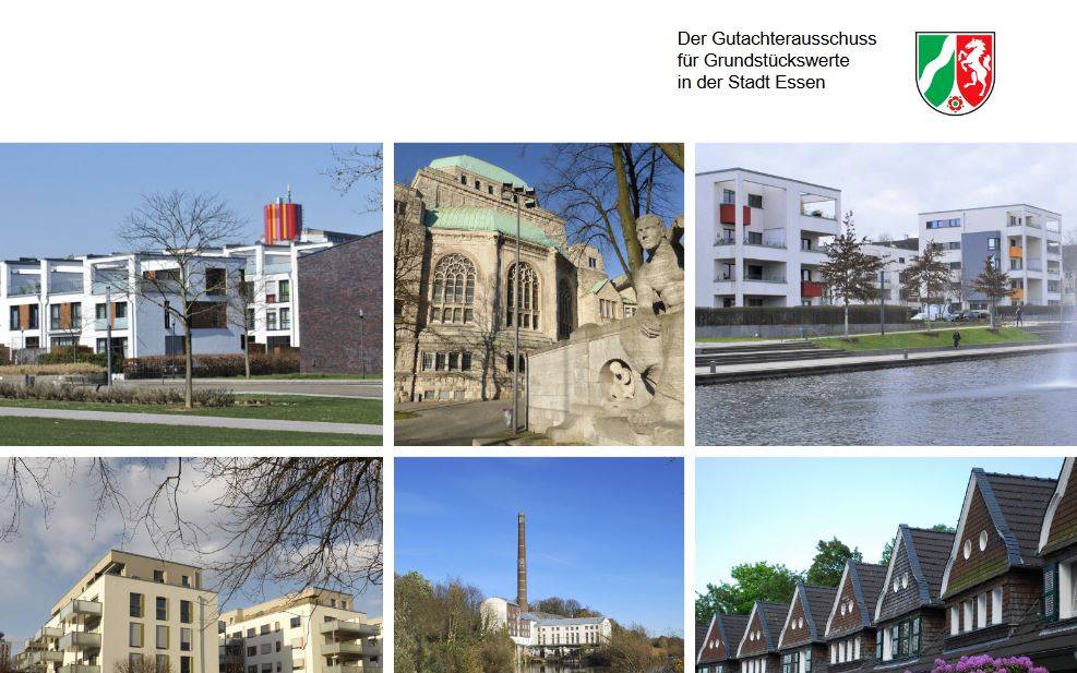 Das Deckblatt des aktuellen Grundstücksmarktberichtes.