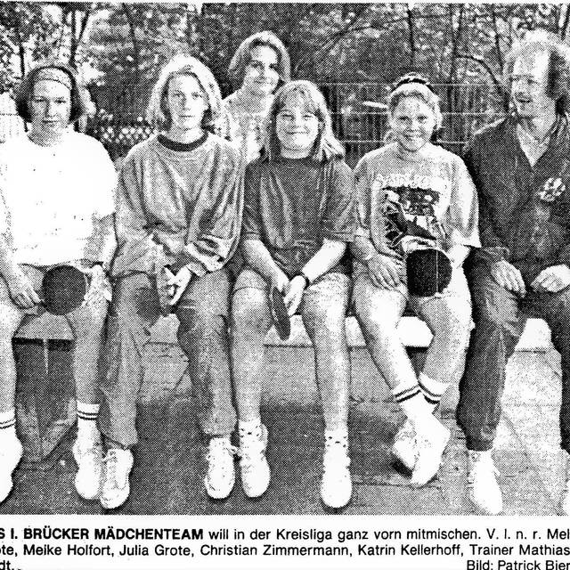 Erinnerung: Tischtennis-Sparte Kettwiger SV