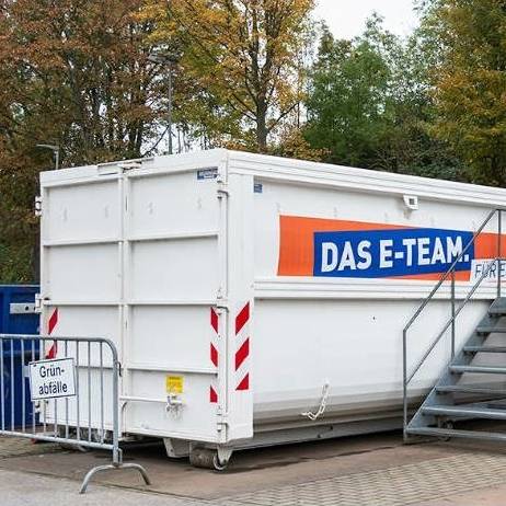 Zusätzliche Recyclingstation der EBE in Essen
