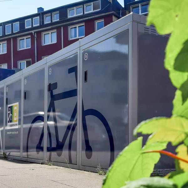 Fahrradbox am Gemarkenplatz in Essen-Holsterhausen