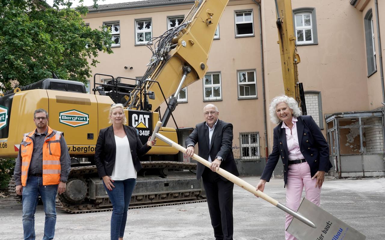 Der Abriss an der Markscheideschule hat begonnen