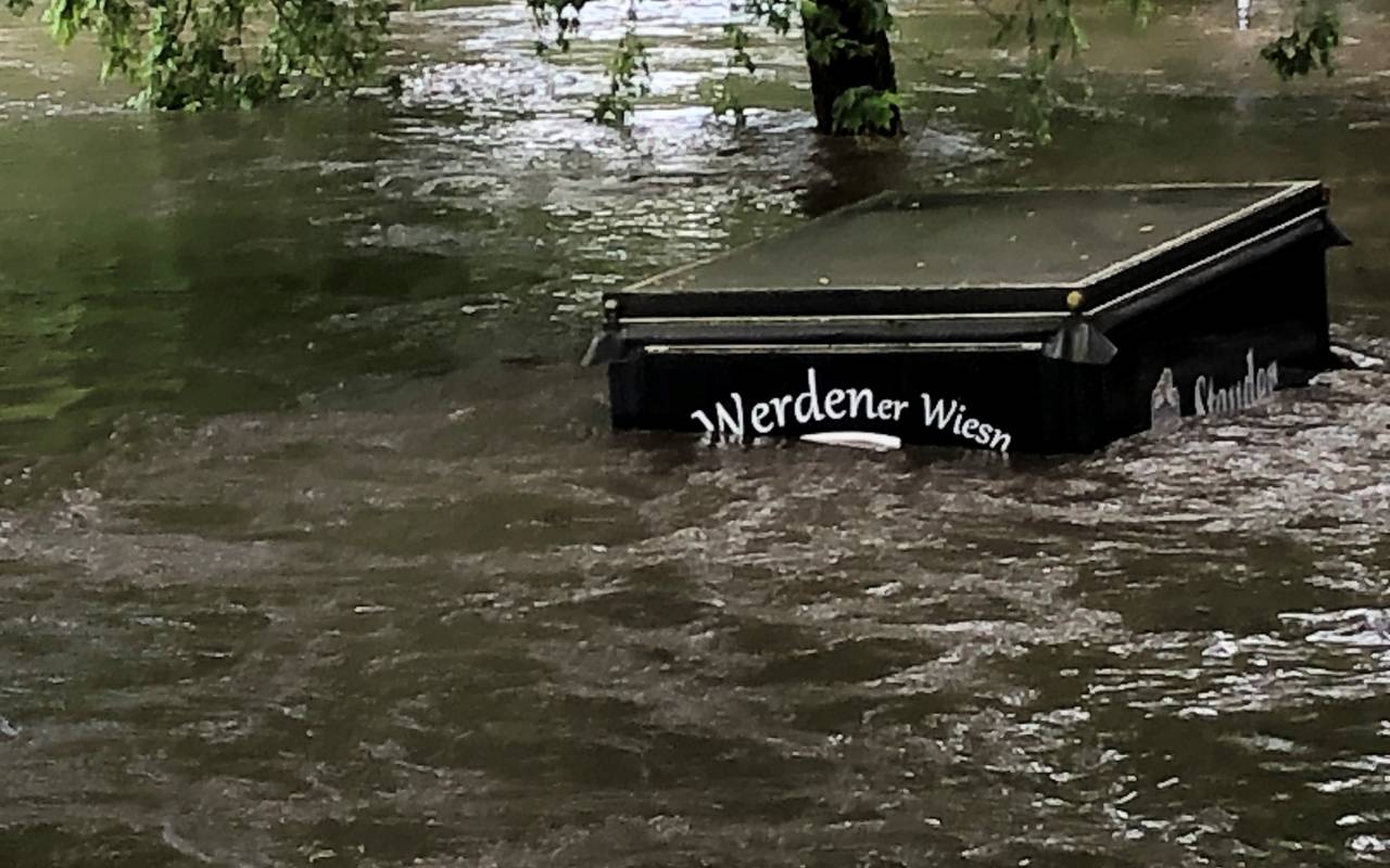 So sieht aktuell der Biergarten an der Brehminsel aus.