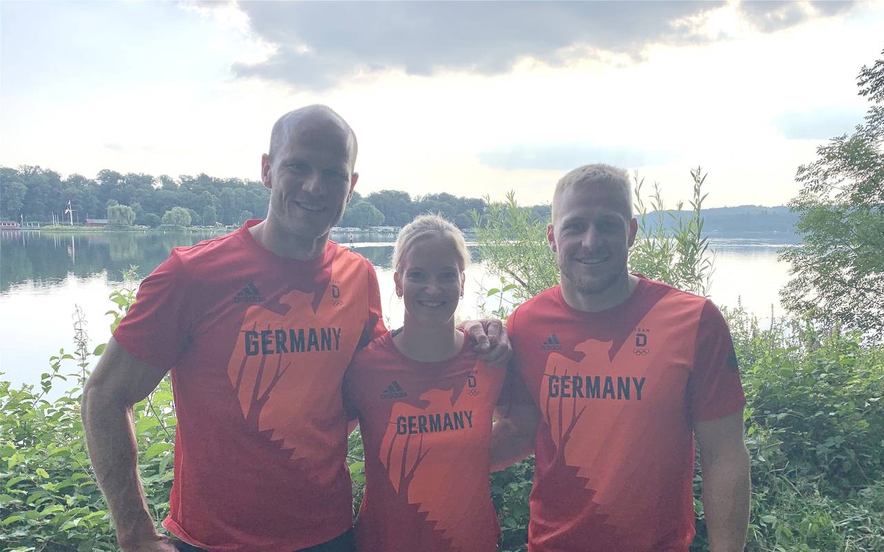 Max Hoff, Caroline Arft, Max Rendschmidt, Kanu, Olympia