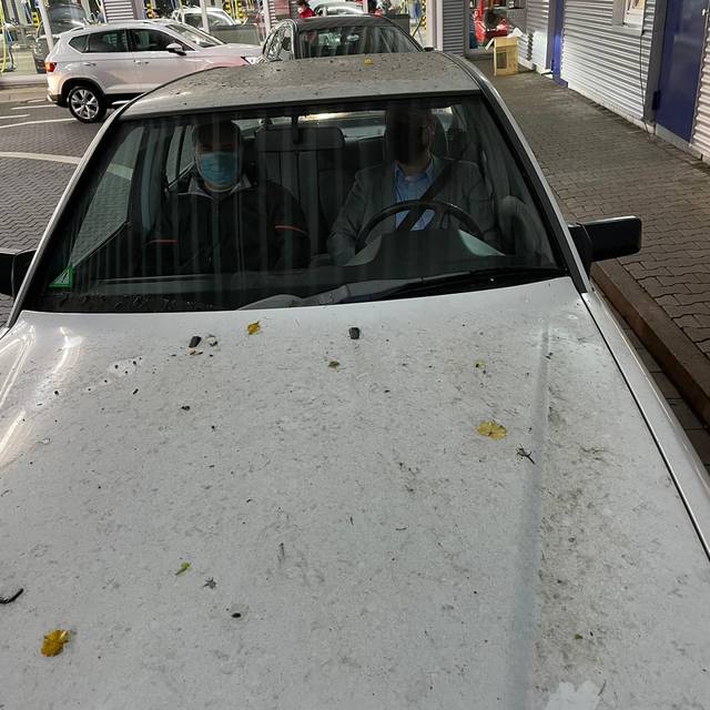 Das vermutlich dreckigste Auto des Abends