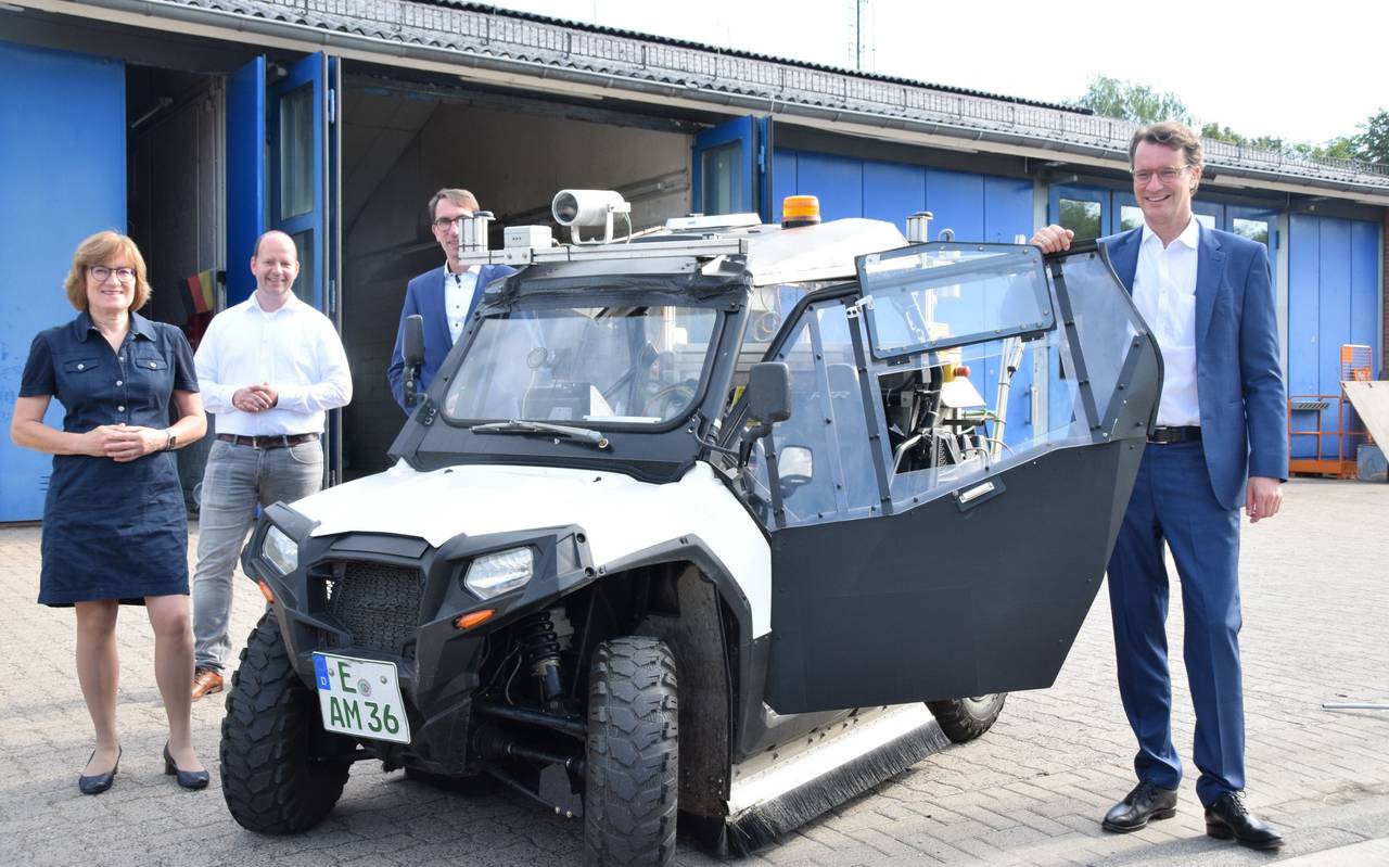 Spezial-Auto zur Radweg-Vermessung in Essen