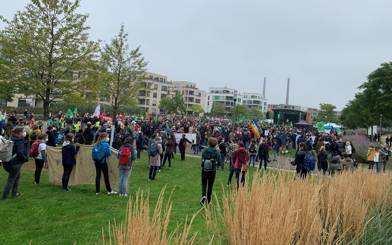 Fridays for Future streikt in Essen kurz vor der Bundestagswahl für das Klima.