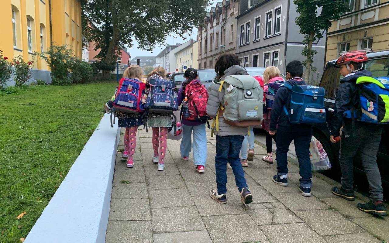 Walking Day an der Schule Am Krausen Bäumchen in Essen