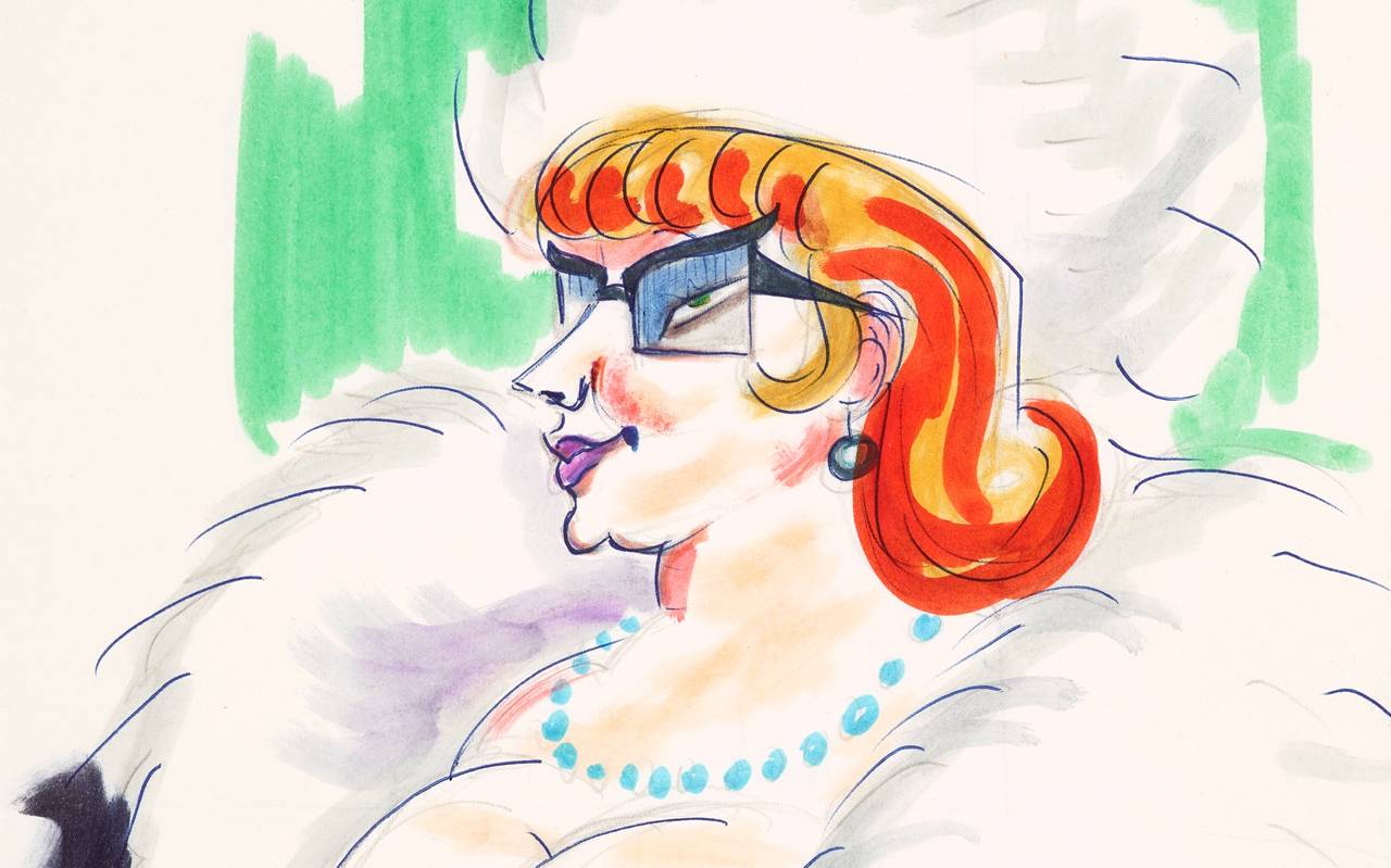 Das Bild "Frau Carla" war eine Vorlage zum Film "Achteinhalb". Er gewann später den Oscar.