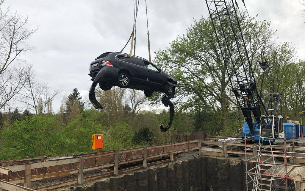 Verfolgungsjagd in Essen endet in Baustelle