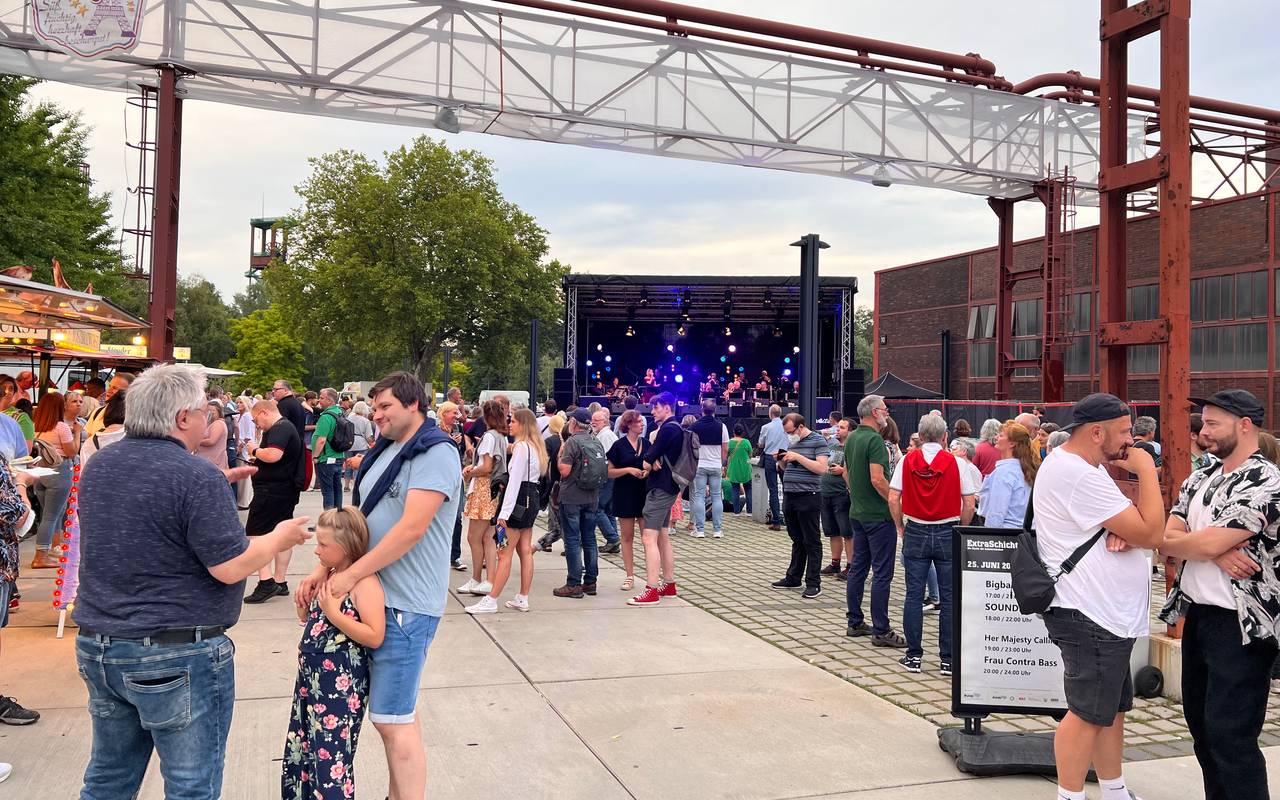 Zeche Zollverein bei der Extraschicht in Essen