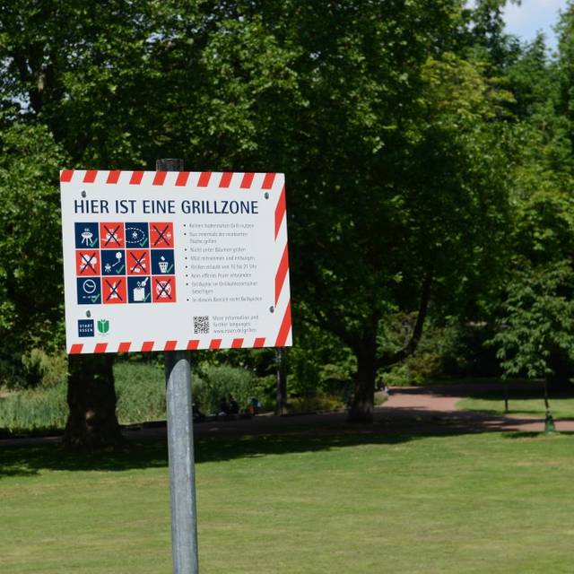 Grillzone im Stadtgarten im Südviertel.