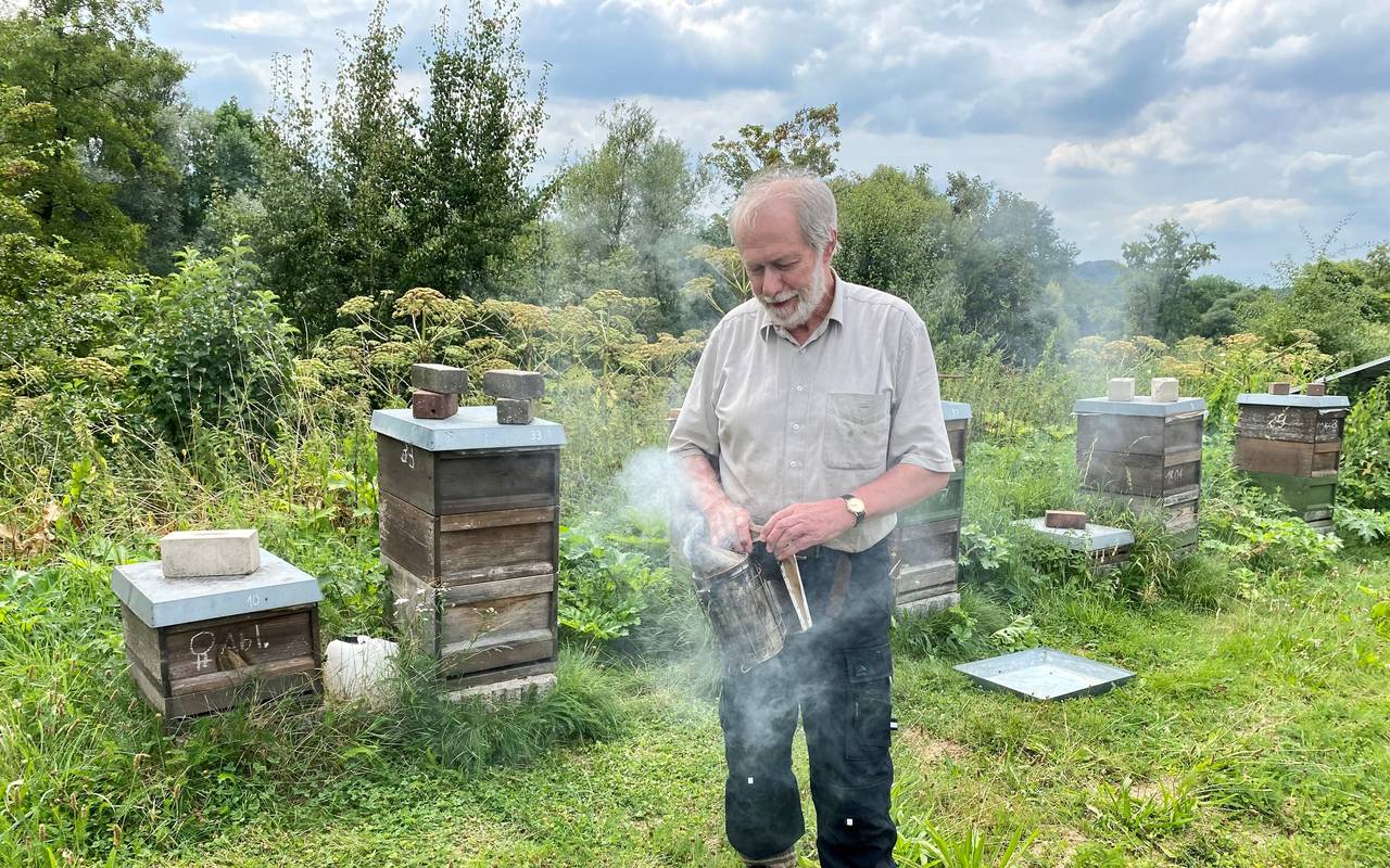 Imker Werner Küching aus Kettwig.