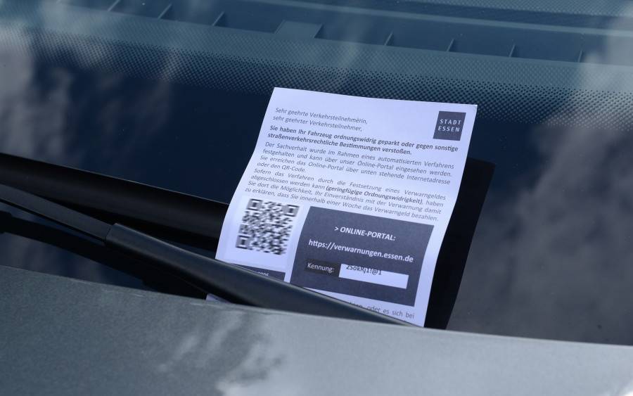 Die Stadt Essen führt Online-Knöllchen mit QR-Code ein.