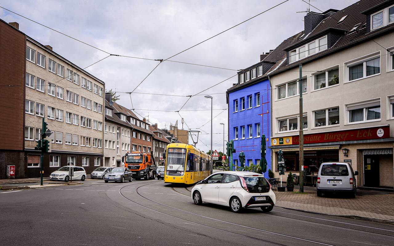 Kreuzung Weidkamp / Hülsmannstraße in Essen-Borbeck 2021