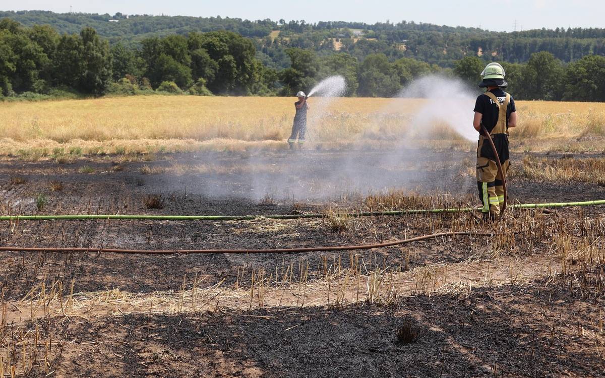 Feuerwehr Essen löscht Brände.